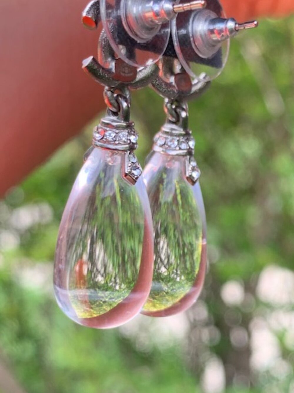 Chanel RARE Resin Drop Earrings - Picture 8 of 11